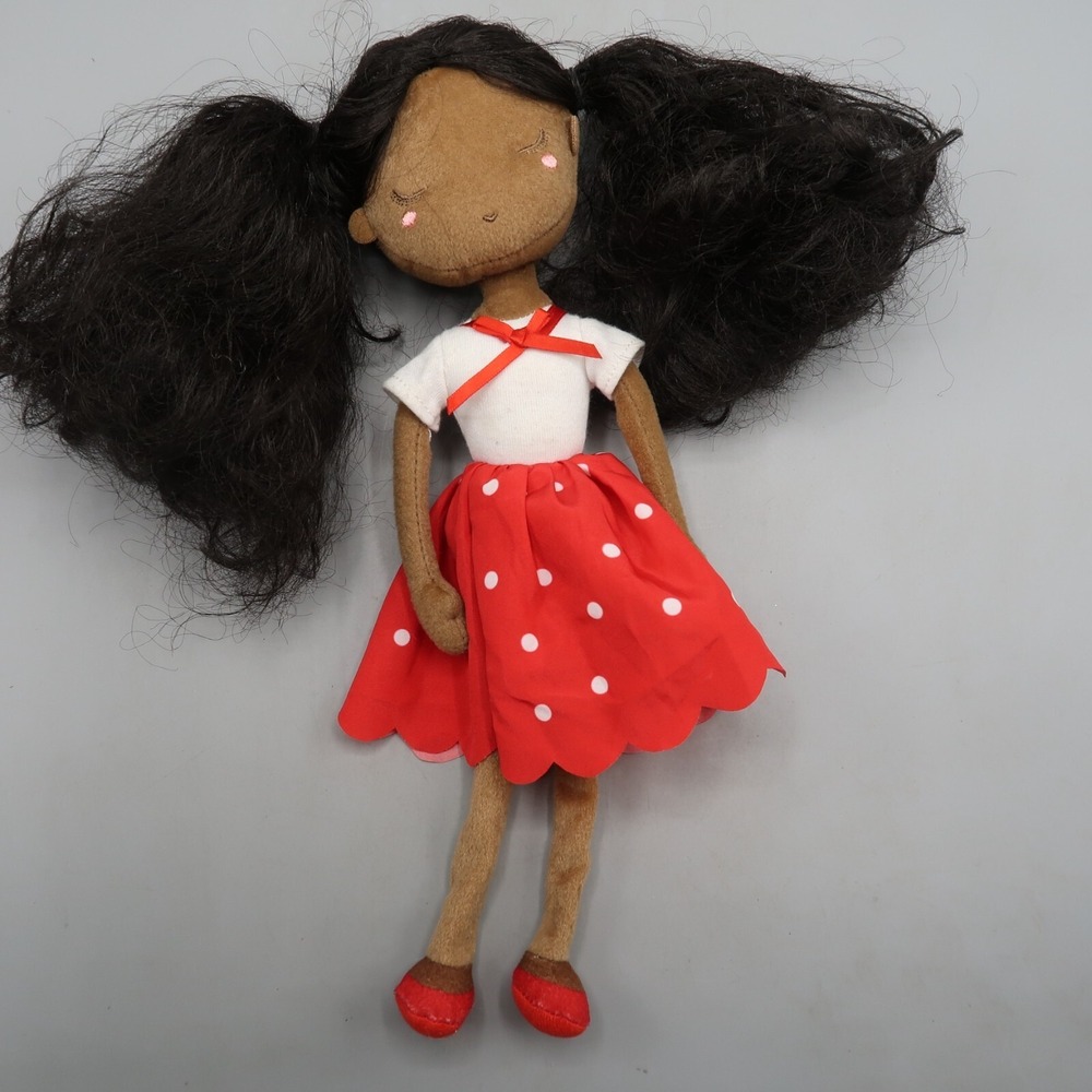 Aurora Little Lilly Holiday‎ Girl Jasmine Doll Plush Ragdoll 12"